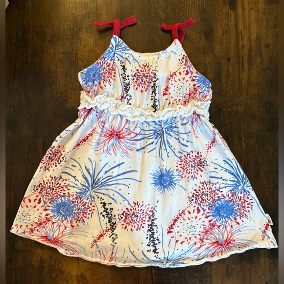 Burt's Bees Baby Firework Print Dress with Bloomers - Picture 4 of 4